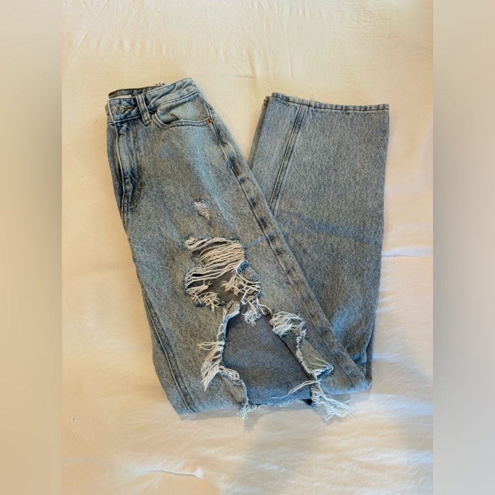 PacSun distressed blue jeans